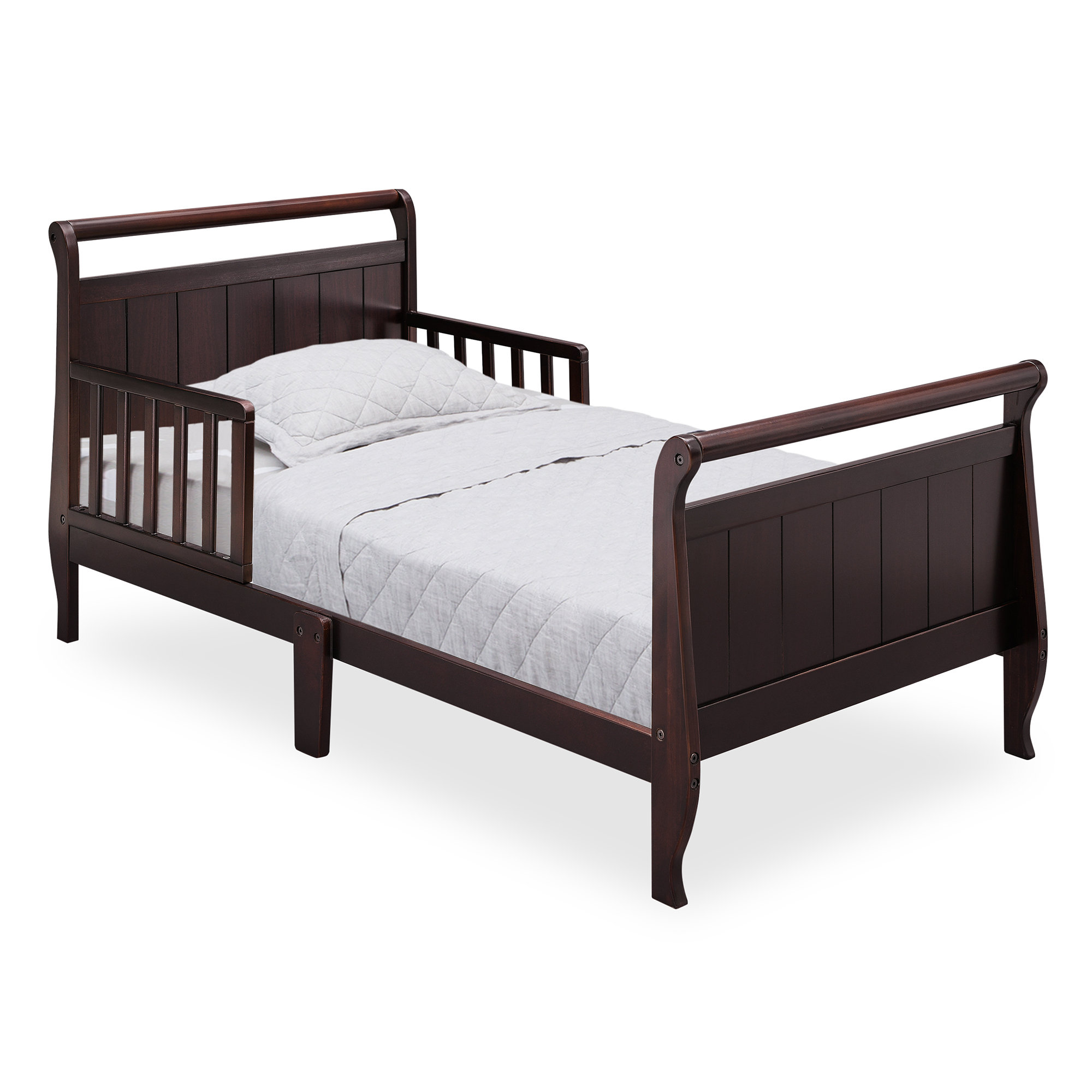 Delta Children Wood Sleigh Toddler Bed Dark Chocolate